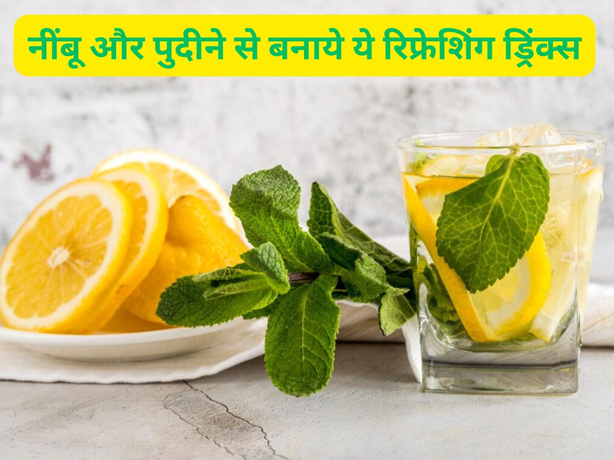 नींबू और पुदीना से बने टॉप समर ड्रिंक्स वो भी आसान रेसिपी के साथ