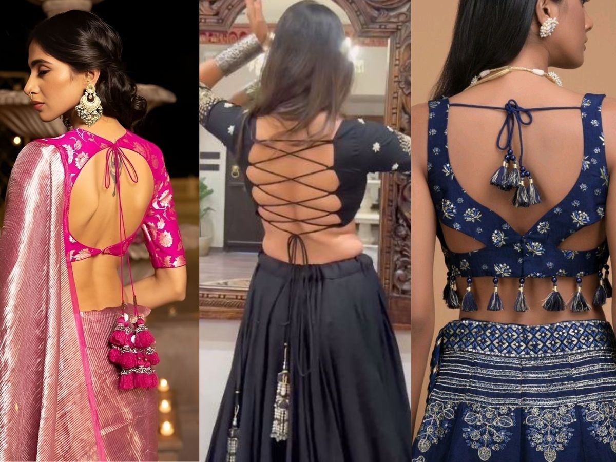 Rakshabandh 2025: इस राखी अपनी सिंपल सारी को दे Royal और rich लुक, इन sexy blouse design के साथ। - Photo Gallery