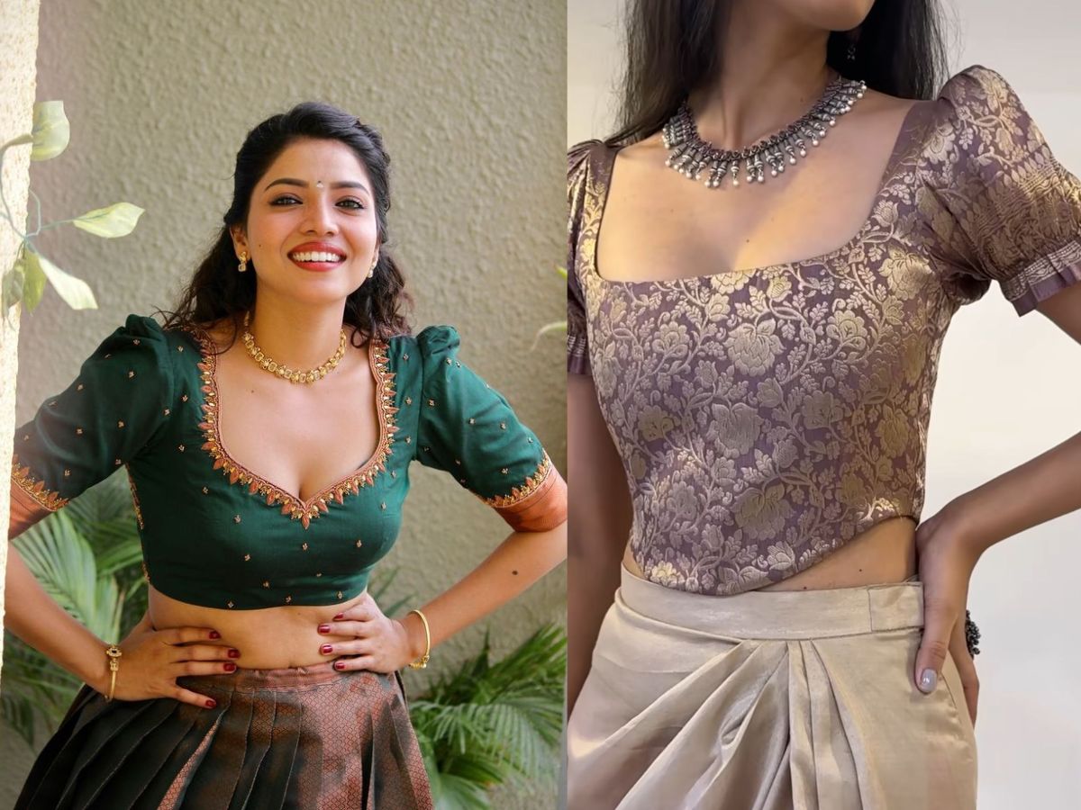 Rakshabandh 2025: इस राखी अपनी सिंपल सारी को दे Royal और rich लुक, इन sexy blouse design के साथ। - Photo Gallery