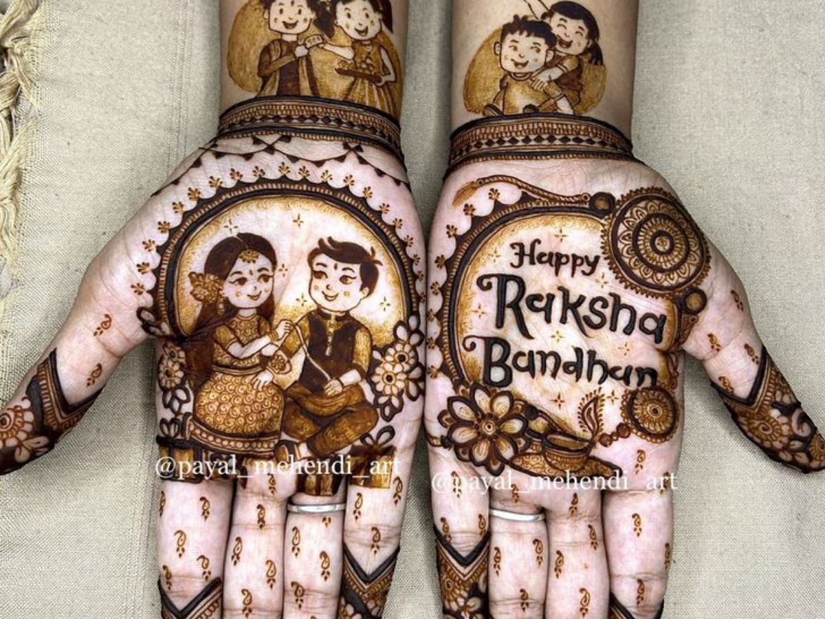 Rakshabandhan के लिए ढूँढ रहे है फ्रंट और बैक हैंड Mehendi designs ? ये रहे कुछ सिंपल और यूनिक Mehendi designs ऑप्शंस। - Photo Gallery