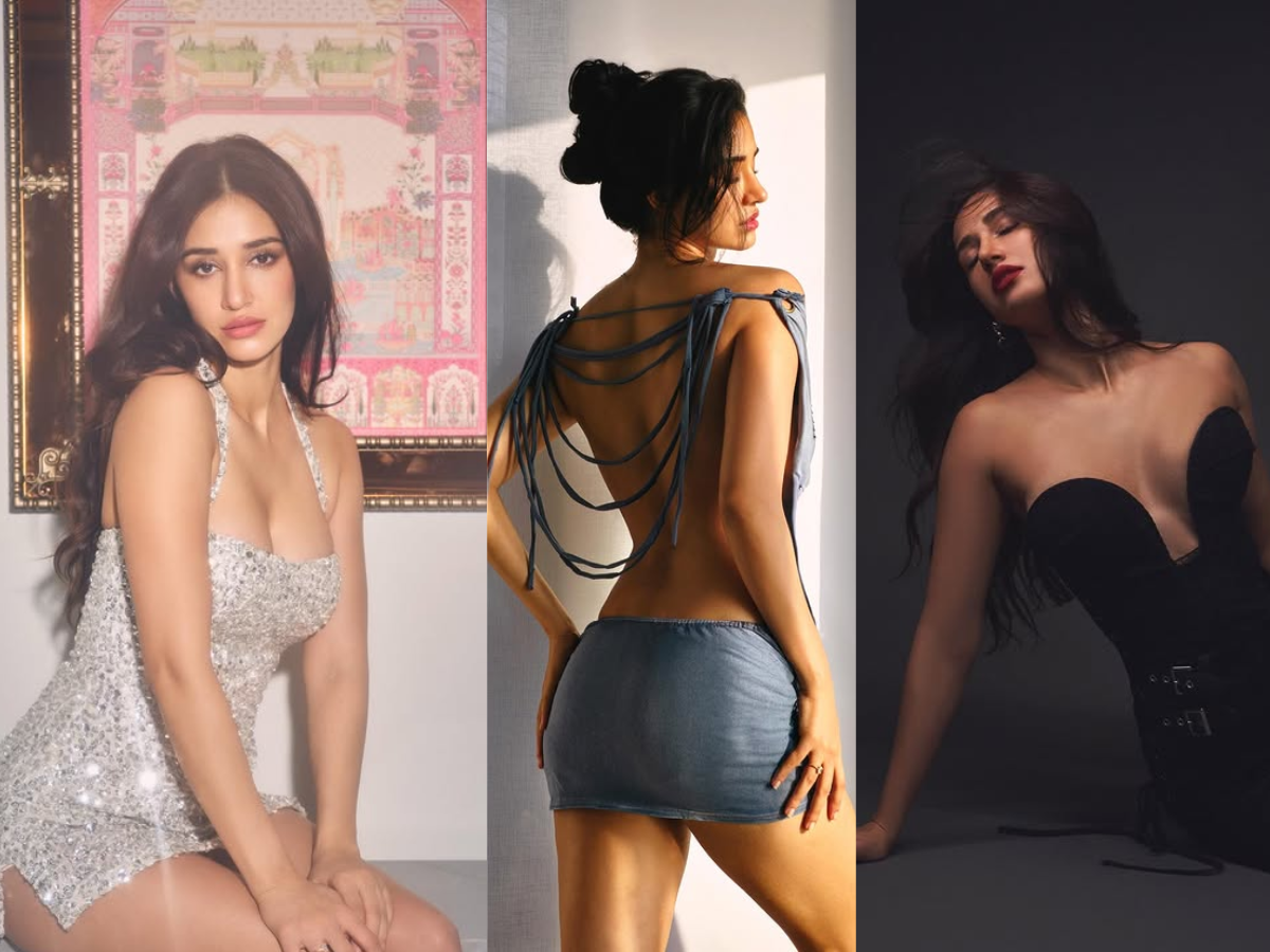 Disha Patani ने ब्लू बैक्लस ड्रेस में दिखाया हुस्न का जलवा , फोटो  देख सबका धड़का दिल