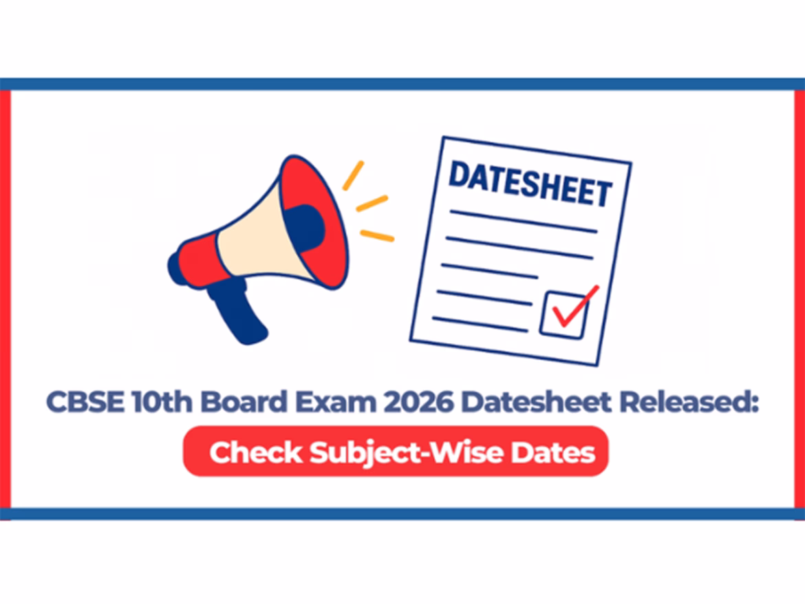 Class 10 Date Sheet Released; Check Your Exam Dates