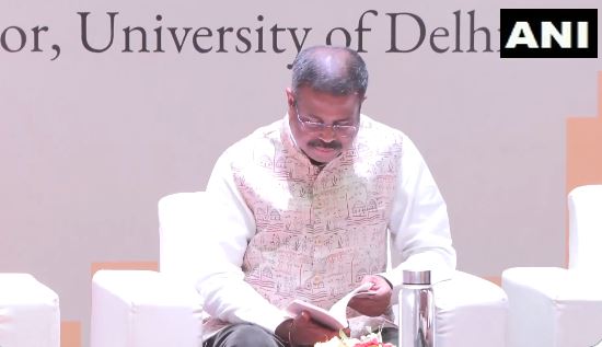 Education Minister launches book on Swami Vivekananda at Delhi University