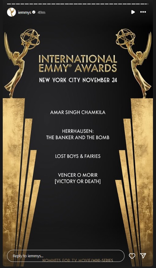 International Emmys 2025: Diljit Dosanjh nominated for Best Actor for 'Amar Singh Chamkila,' Imtiaz Ali's film also nominated