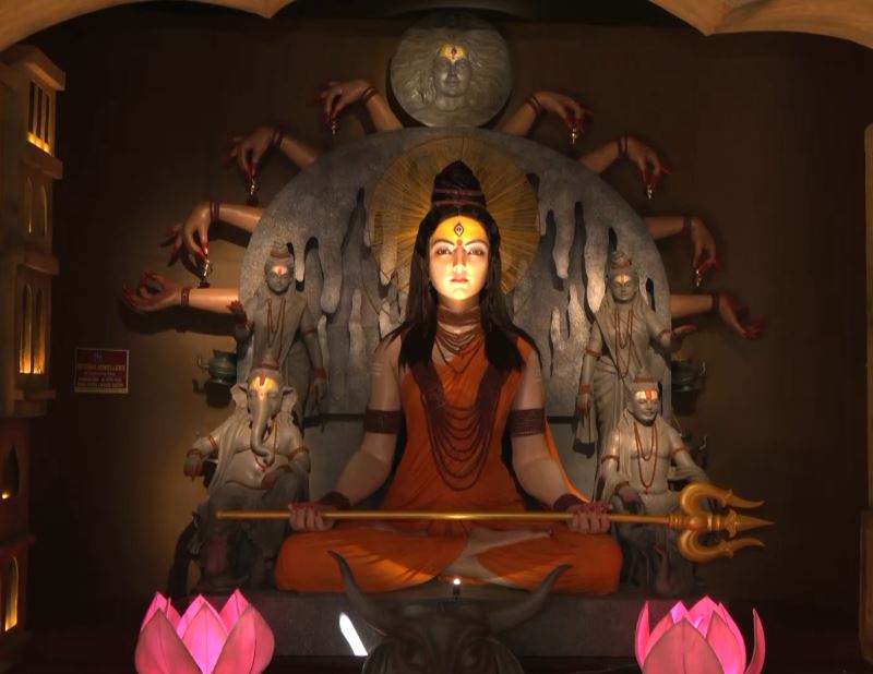 Sudarsan Pattnaik creates sand art depicting goddess Durga blessing Team India ahead of Asia Cup finals