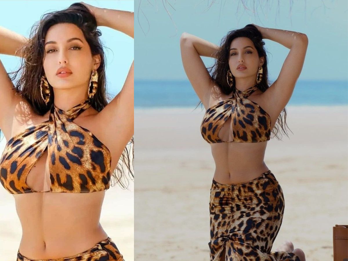 Nora Fatehi's bold look in leopard print dress - Photo Gallery