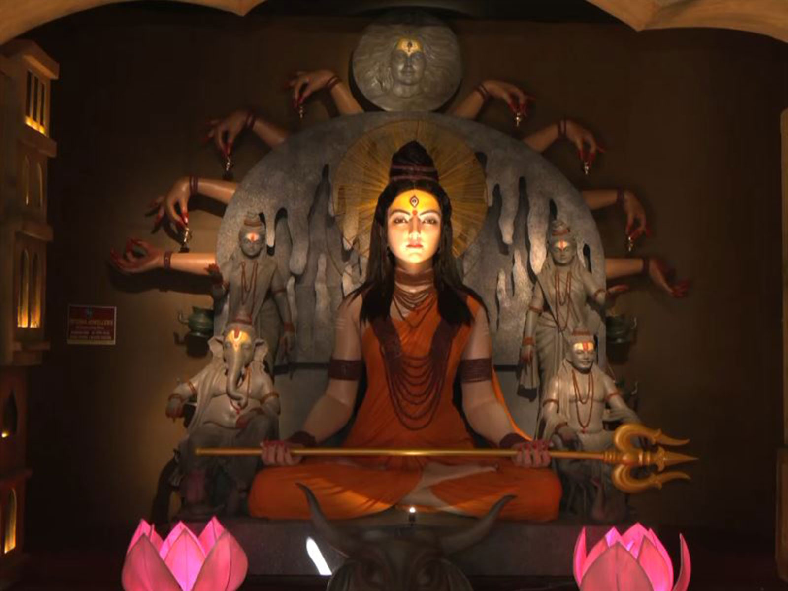 Sudarsan Pattnaik creates sand art depicting goddess Durga blessing Team India ahead of Asia Cup finals