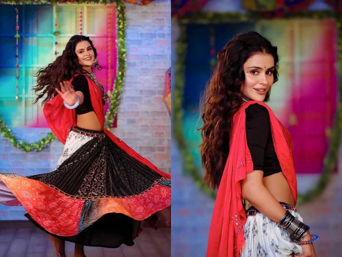 Navratri में इन खूबसूरत हसीनाओं से लें फैशन टिप्स, लड़के नहीं हटा पाएंगे आपसे निगाहें - Photo Gallery